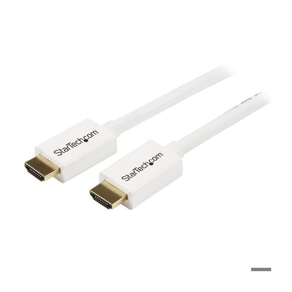 Ultra HD 4K x 2K High Speed HDMI-kabel - STARTECH - 3m - Vit - Guldpläterad