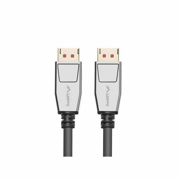 DisplayPort-kabel Lanberg CA-DPDP-20CU-0018-BK Sølvfarvet 1,8 m