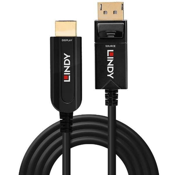 DisplayPort-kabel LINDY 38491 20 m Sort