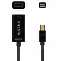 Miniatyrbillede 3 af 3: Mini Display Port til HDMI adapter Aisens A125-0643 Sort 15 cm