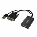 Miniatyrbillede 1 af 5: DisplayPort til DVI-mellemstik Startech DVI2DP2 Sort
