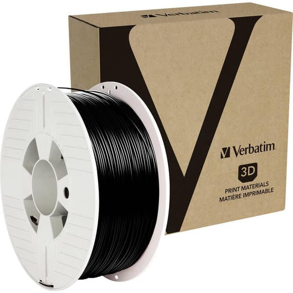 Verbatim 55318 3D-skrivare Filament PLA-plast 1.75 mm 1000 g Svart 1 st