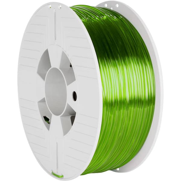 Verbatim 55065 3D-skrivare Filament PETG 2.85 mm 1 kg Grön (transparent) 1 st