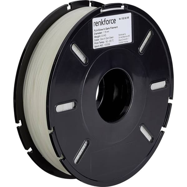 Renkforce RF-4511218 3D-skrivare Filament PLA-plast 1.75 mm 500 g Neongrön 1 st