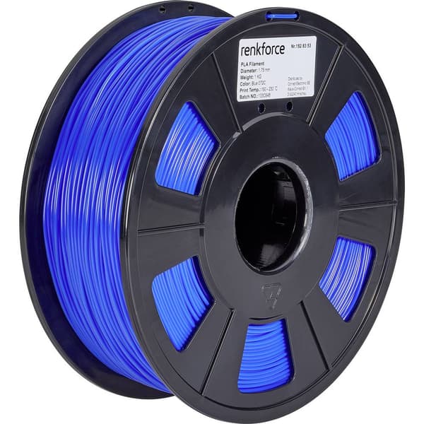Renkforce RF-4511194 3D-skrivare Filament PLA-plast 1.75 mm 1000 g Blå 1 st