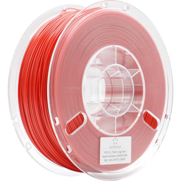Renkforce RF-4738596 3D-skrivare Filament PETG 1.75 mm 1000 g Röd 1 st