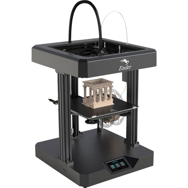 Creality 3D-skrivare byggsats Dual-munstycktesystem (en extruder), inklusive bok , uppvärmbar skrivarbädd
