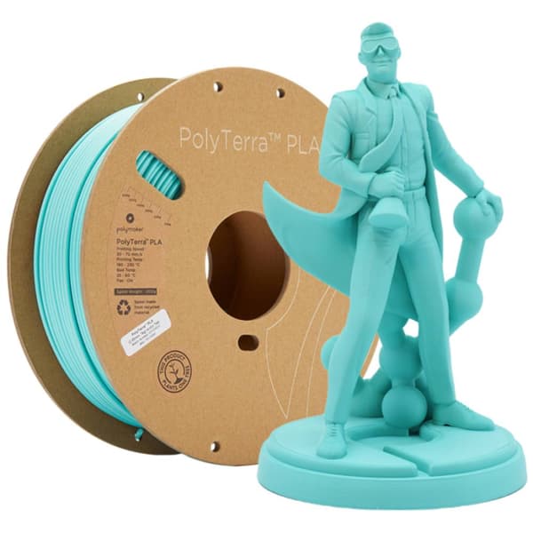 Polymaker 70845 PolyTerra PLA 3D-skrivare Filament PLA-plast 2.85 mm 1000 g Blågrön 1 st