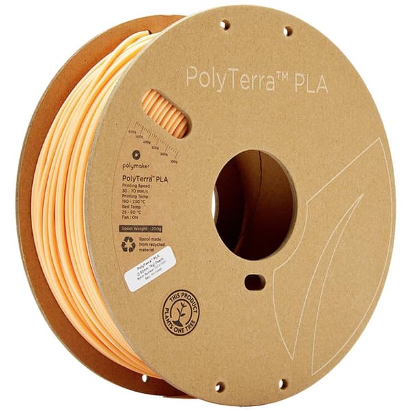 Polymaker 70864 PolyTerra PLA 3D-skrivare Filament PLA-plast 2.85 mm 1000 g Pastellorange 1 st