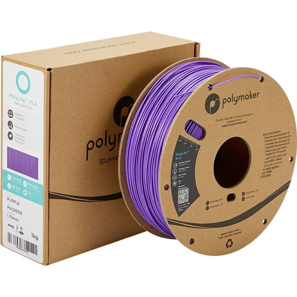Polymaker PA02009 PolyLite 3D-skrivare Filament PLA-plast 1.75 mm 1000 g Lila 1 st
