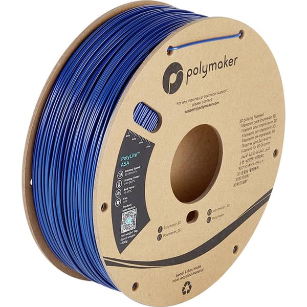 Polymaker PF01005 PolyLite 3D-skrivare Filament ASA UV-beständig, korrosionsbeständig, Värmebeständig 1.75 mm 1000 g Bl