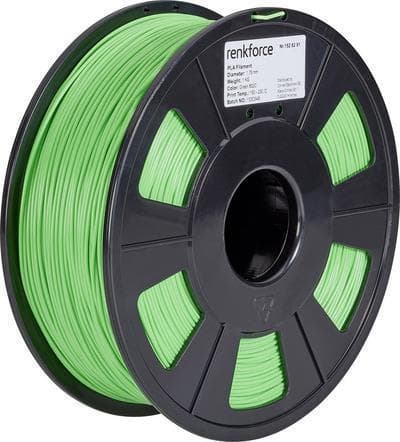 Renkforce RF-4511198 3D-printmateriale Polymælkesyre (PLA) Grøn 1 kg (RF-4511198)