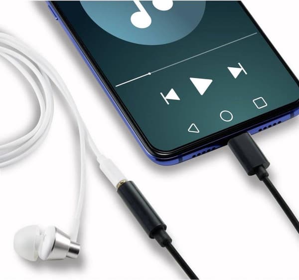 Renkforce ljudadapterkabel [1x USB 3.2 Gen 1-kontakt C (USB 3.0) - 1x Jack-kontakt hona 3,5 mm]