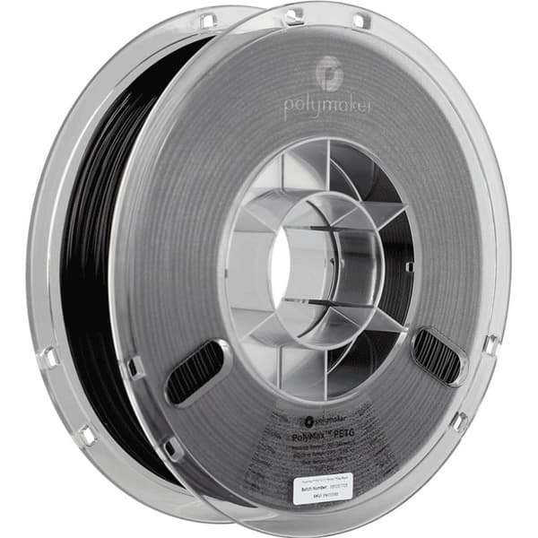 Polymaker PB02001 PolyMAX Tough 3D-skrivare Filament PETG Hög styvhet, Värmebeständig, Slagtålig 1.75 mm 750 g Svart 1