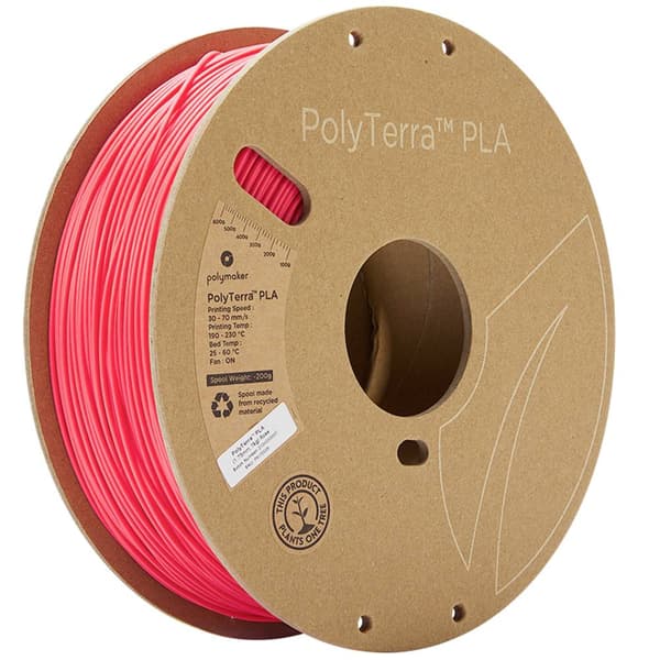 Polymaker 70905 PolyTerra 3D-skrivare Filament PLA-plast Mindre plasthalt 1.75 mm 1000 g Ganmmalrosa 1 st