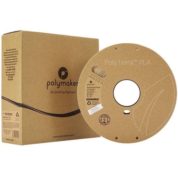Polymaker 70909 PolyTerra 3D-skrivare Filament PLA-plast Mindre plasthalt 1.75 mm 1000 g Nötträd 1 st