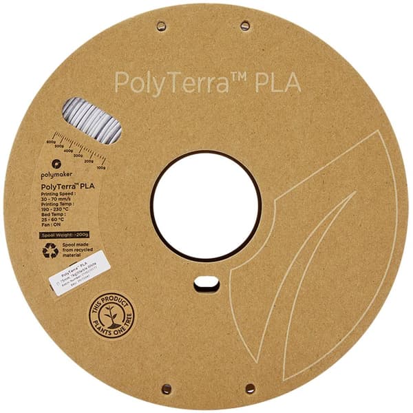 Polymaker 70941 PolyTerra 3D-skrivare Filament PLA-plast Mindre plasthalt 1.75 mm 1000 g Marmor 1 st