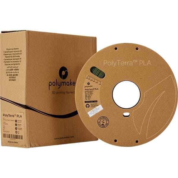 Polymaker 70957 PolyTerra 3D-skrivare Filament PLA-plast Mindre plasthalt 1.75 mm 1000 g Militärgrön 1 st