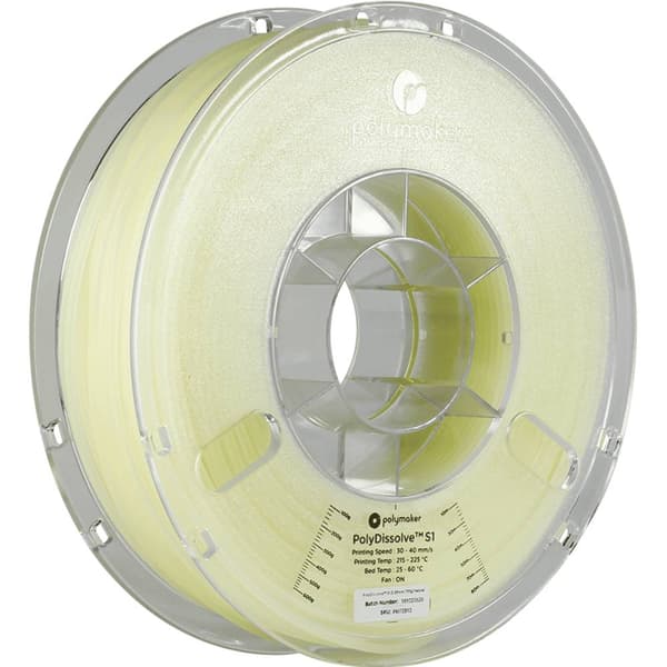 Polymaker PH01002 Polydissolve S1 3D-skrivare Filament PVA-plast vattenlöslig 2.85 mm 750 g Natur 1 st