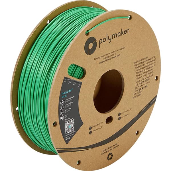 Polymaker PA02006 PolyLite 3D-skrivare Filament PLA-plast 1.75 mm 1000 g Grön 1 st