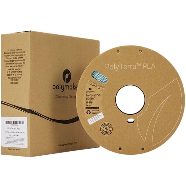 Polymaker 70942 PolyTerra 3D-skrivare Filament PLA-plast Mindre plasthalt 1.75 mm 1000 g Skiffergrå 1 st