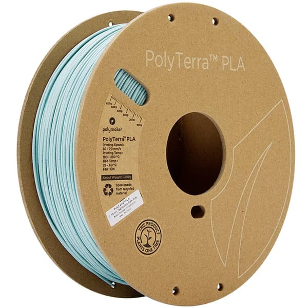 Polymaker 70942 PolyTerra 3D-skrivare Filament PLA-plast Mindre plasthalt 1.75 mm 1000 g Skiffergrå 1 st