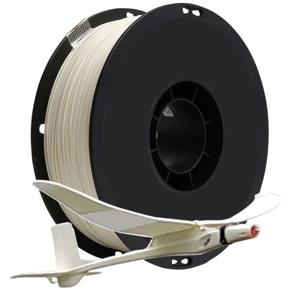 Renkforce RF-5167480 PLA-LW Light Weight 3D-skrivare Filament PLA-plast 1.75 mm 1 kg Matt vit 1 st