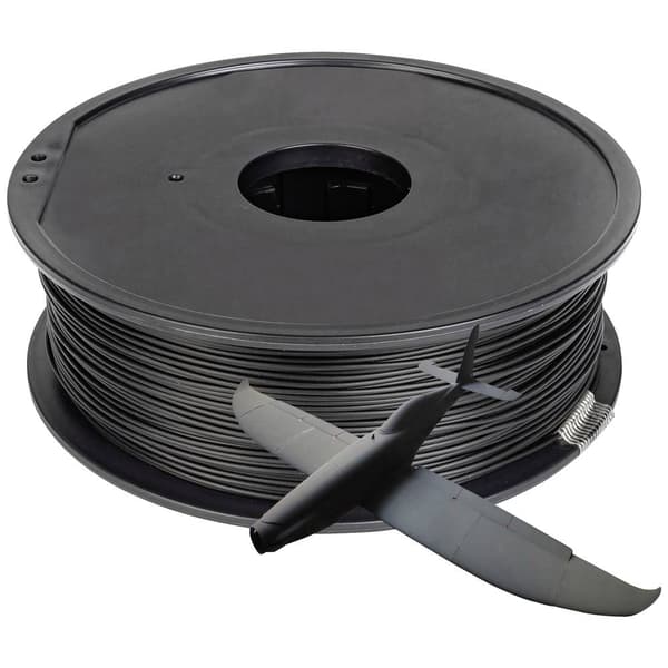 Renkforce RF-5167482 PLA-LW Light Weight 3D-skrivare Filament PLA-plast 1.75 mm 1 kg Svart (matt) 1 st
