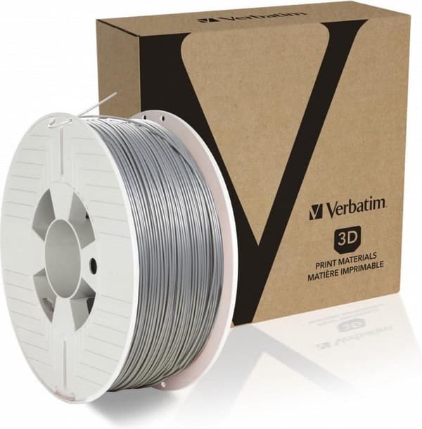 Verbatim 3D Printer Filament PLA 1,75 mm 1 kg sølv/metal grå