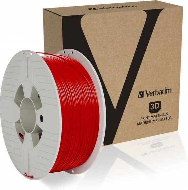 Verbatim 55030 3D Print Materiale ABS Rød 1 kg