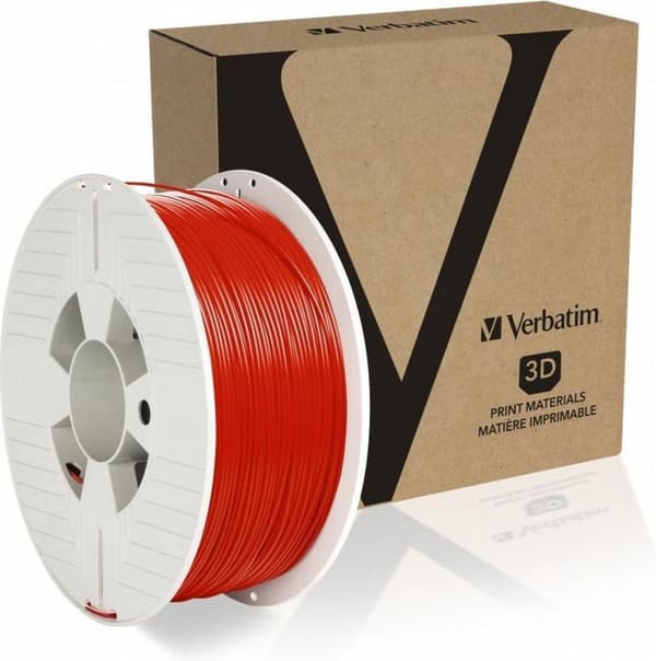 Verbatim 55053 3D-utskriftsmaterial Polyetylentereftalatglykol (PETG) Röd 1 kg