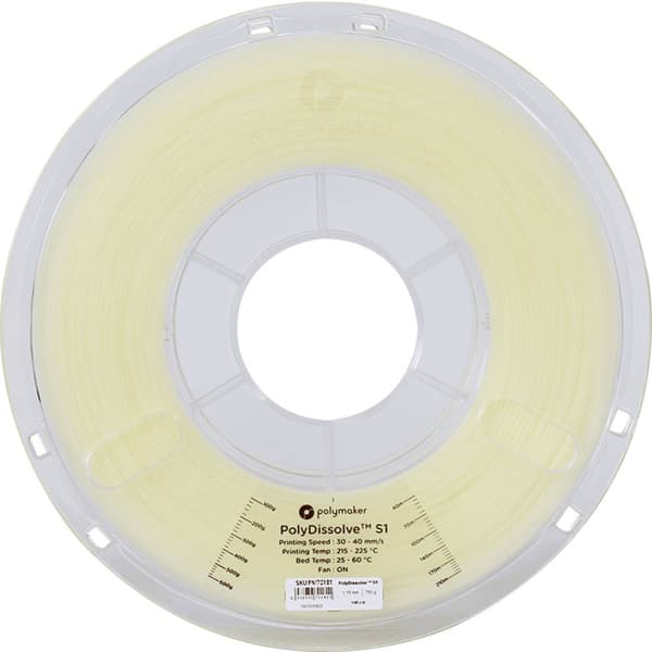 Polymaker PH01001 PolyDissolve™ S1 3D-skrivare Filament PVA-plast vattenlöslig 1.75 mm 750 g Natur 1 st