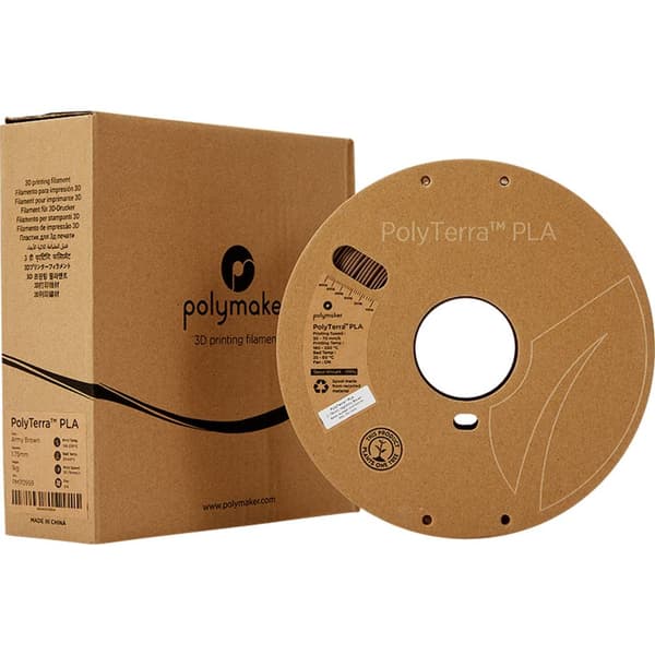 Polymaker 70959 PolyTerra 3D-skrivare Filament PLA-plast Mindre plasthalt 1.75 mm 1000 g Militärbrun 1 st