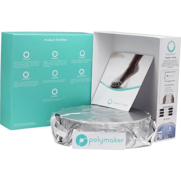 Polymaker PD01005 PolyFlex TPU-95A 3D-skrivare Filament TPU flexibel 1.75 mm 750 g Blå 1 st