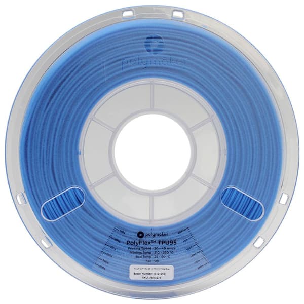 Polymaker PD01005 PolyFlex TPU-95A 3D-skrivare Filament TPU flexibel 1.75 mm 750 g Blå 1 st