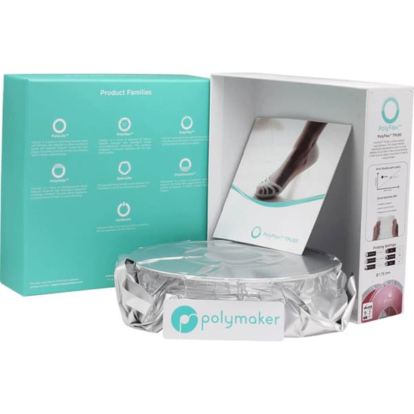 Polymaker PD01003 PolyFlex TPU-95A 3D-skrivare Filament TPU flexibel 1.75 mm 750 g Röd 1 st