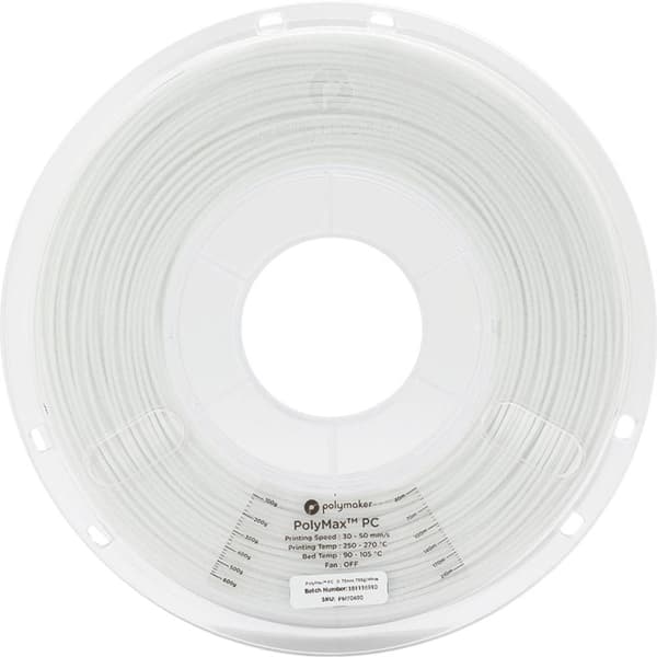 Polymaker PC02002 Polymax Tough 3D-skrivare Filament PC (Polykarbonat) Hög styvhet, Värmebeständig, Slagtålig 1.75 mm 7