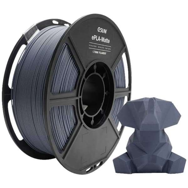 ESUN ePLA-Matte Grey 3D-skrivare Filament PLA matt 1.75 mm 1 kg Grå (matt)