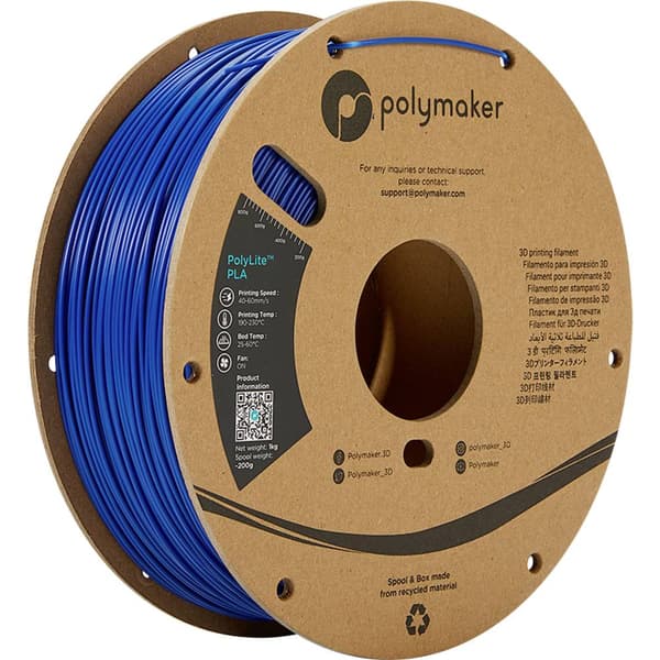 Polymaker PA02020 PolyLite 3D-skrivare Filament PLA-plast 2.85 mm 1000 g Blå 1 st