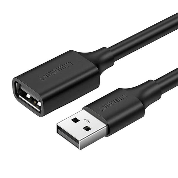 CABLU USB Ugreen prelungitor, "US103" USB 2.0 (M) la USB 2.0 (T),  1.5 m, negru, "10315" (timbru verde 0.18 lei) - 6957303813155