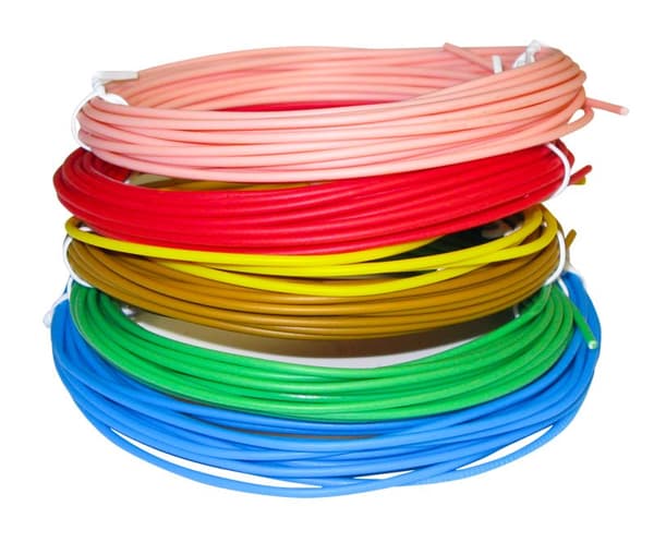 XtendLan nízkoteplotní filament PCL pro 3D pera, 6 barev, každá barva 5m  1,75mm červ/zelená/modr/žlutá/růžová/zlatá
