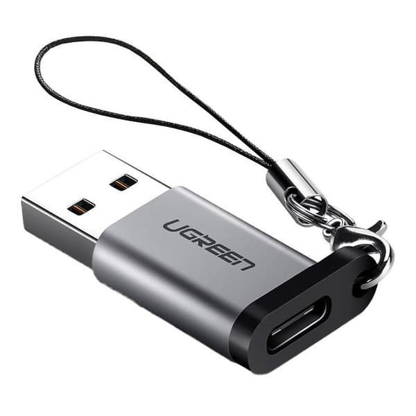 ADAPTOR Ugreen, "US276", USB Type-C(M) la USB2.0(T), incarcare max 3A, gri "50533" (timbru verde 0.08 lei)  - 6957303855339