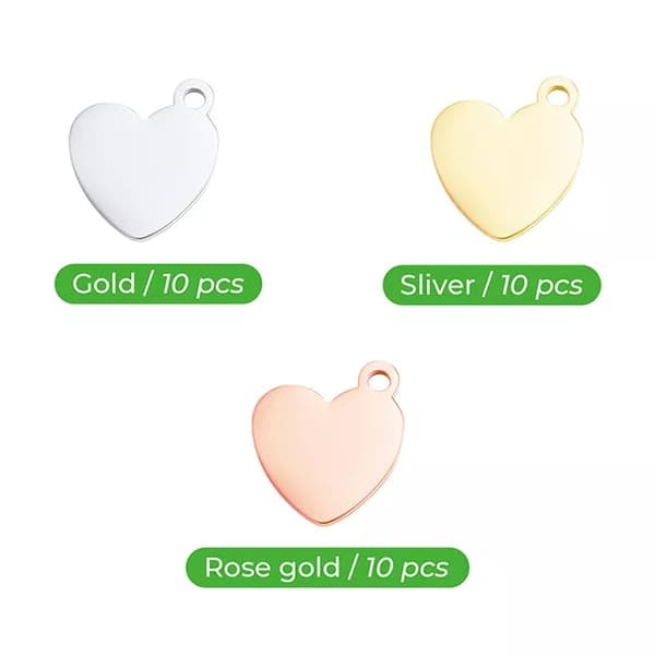 xTool Heart-shaped Pendant - 30pcs