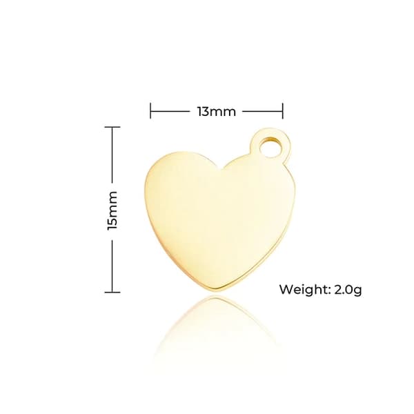 xTool Heart-shaped Pendant - 30pcs