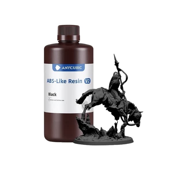 Vattenlöslig ABS-liknande harts, snabbhärdande, hög precision, 1 KG Svart