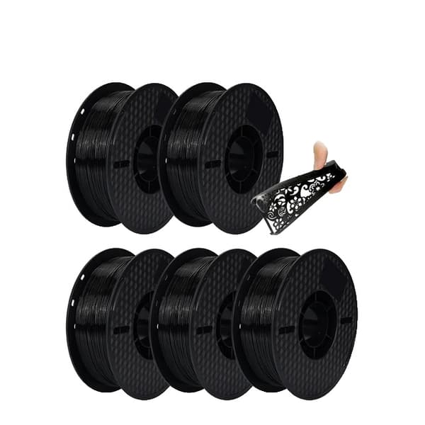 Joustava TPU-filamentti, 5KG paino, 175mm halkaisija, 5KG TPU Musta