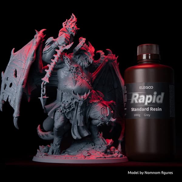Elegoo Standard Rapid Resin 1000g - Grå