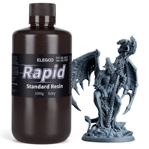 Elegoo Standard Rapid Resin 1000g - Grå