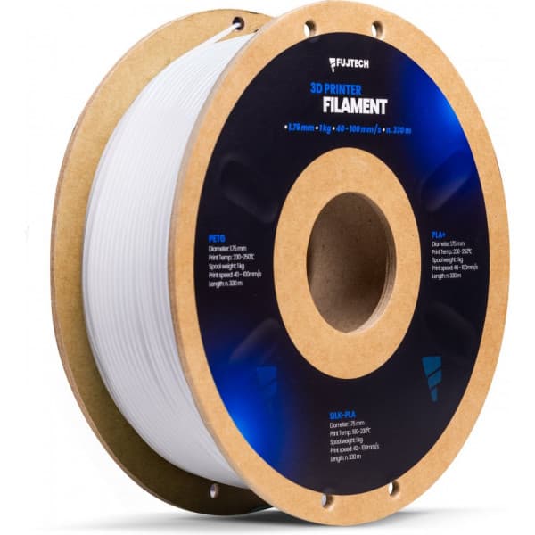 Fuj:tech PETG-filament 3D-skrivare, 1.75 mm, vit