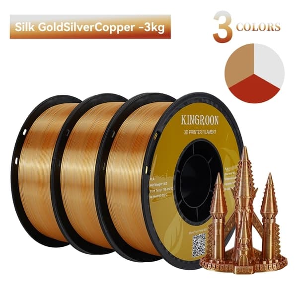 Silk PLA -lanka, kolmivärinen, tyhjiöpakattu, E-2KG